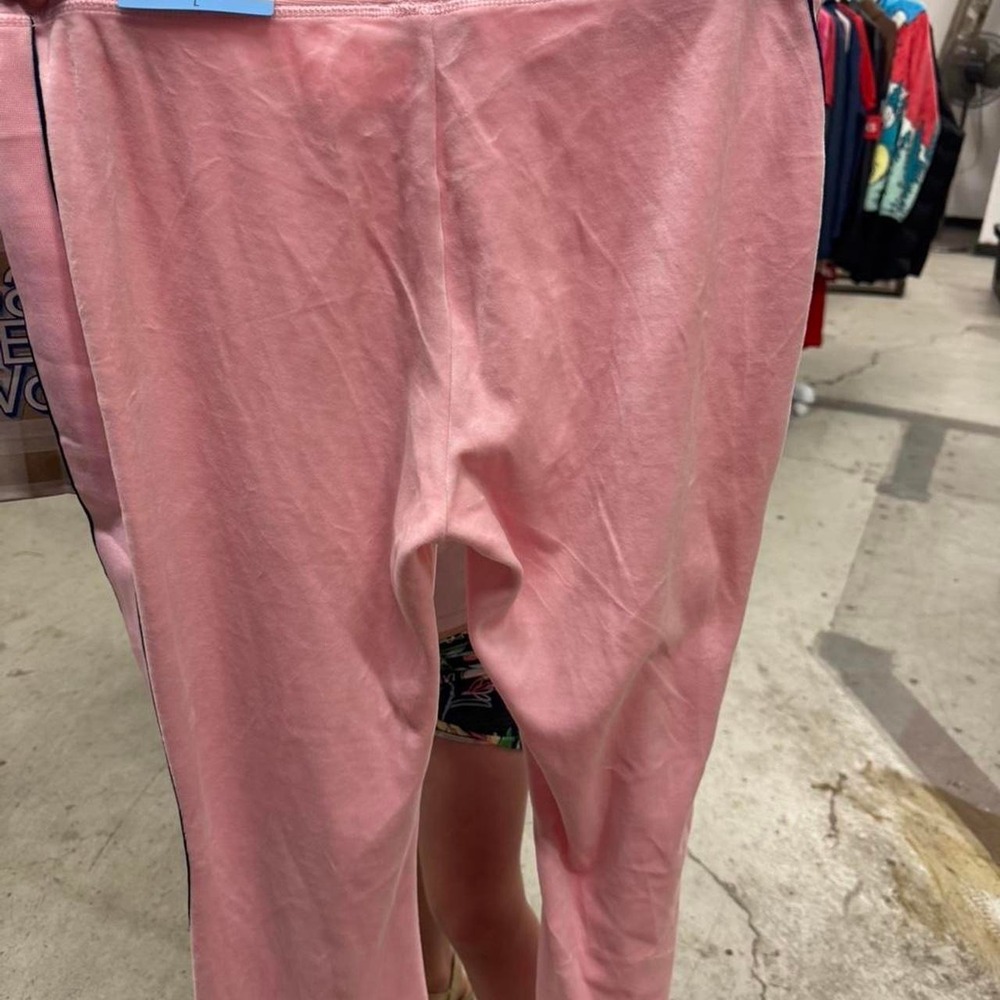 Juicy Couture Pink Cotton Sweatpants Elastic Waist Casual Lounge